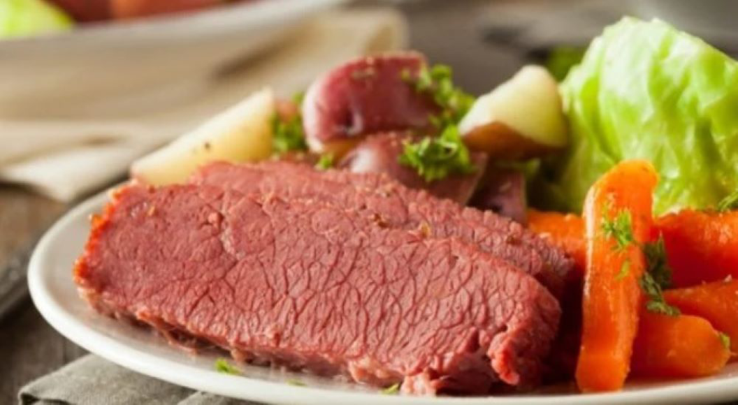 Corned Silverside cooked in Slow Cooker